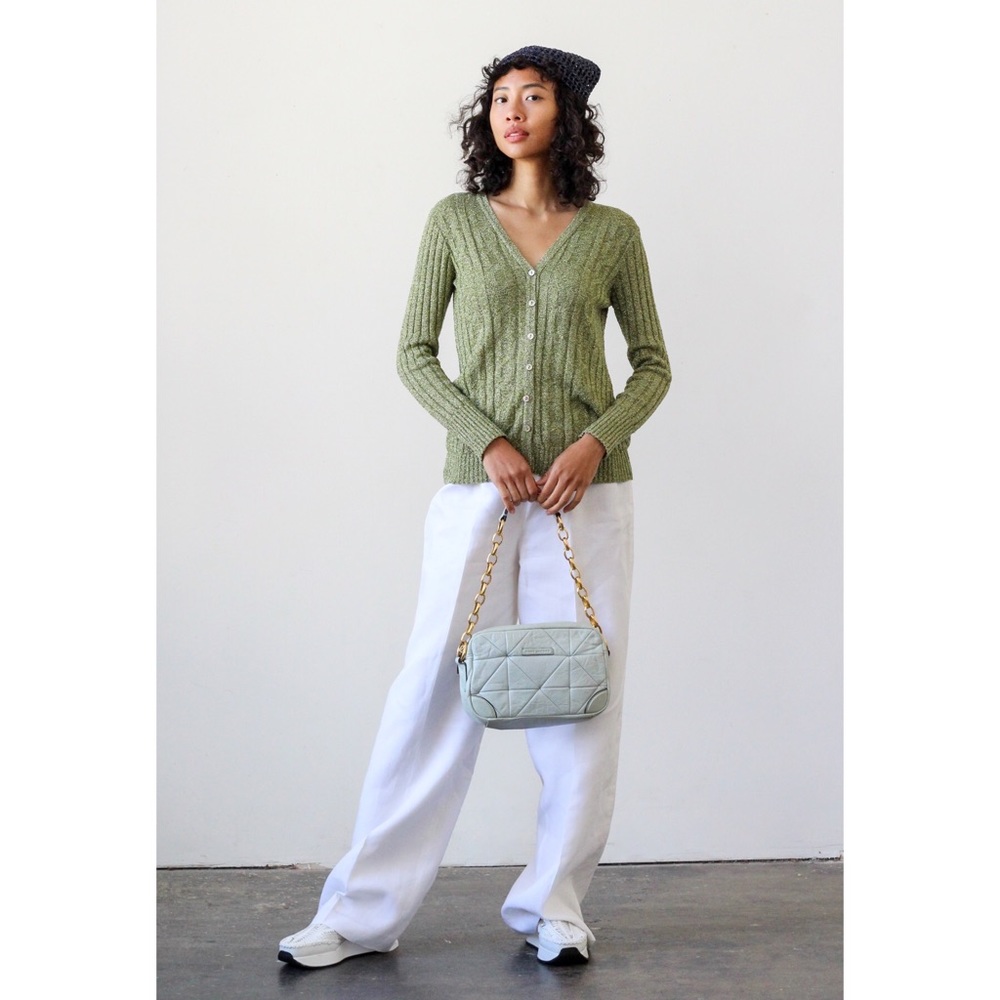 RESERVED BUNDLE Hermès white linen pants + 1996 Prada backpack